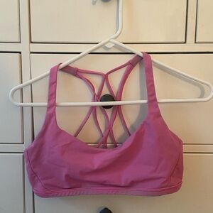 Size 8 pink lululemon bra